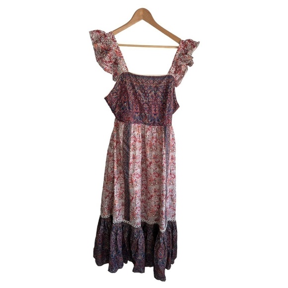 New! Haute Hippie Patchwork Print Maxi Dress - Picture 2 of 8